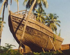Boat Building yard at Baypore Beach