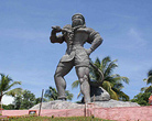 The Temple of Hanuman at Ezhimala Beach